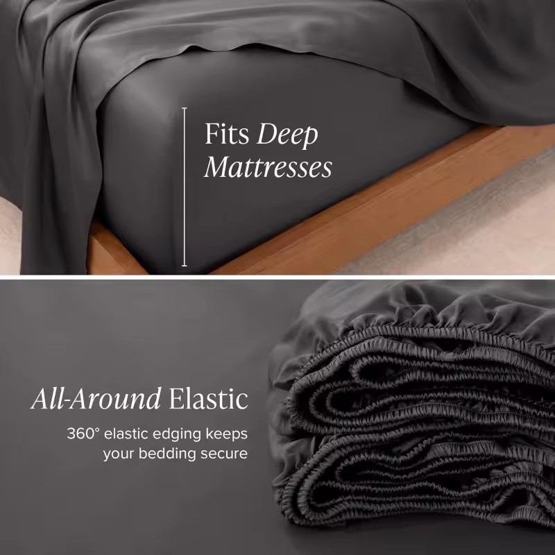 1pc Summer Cooling Fitted Shee - огляд і ціна Fitted Bed Sheets Deep Pocket