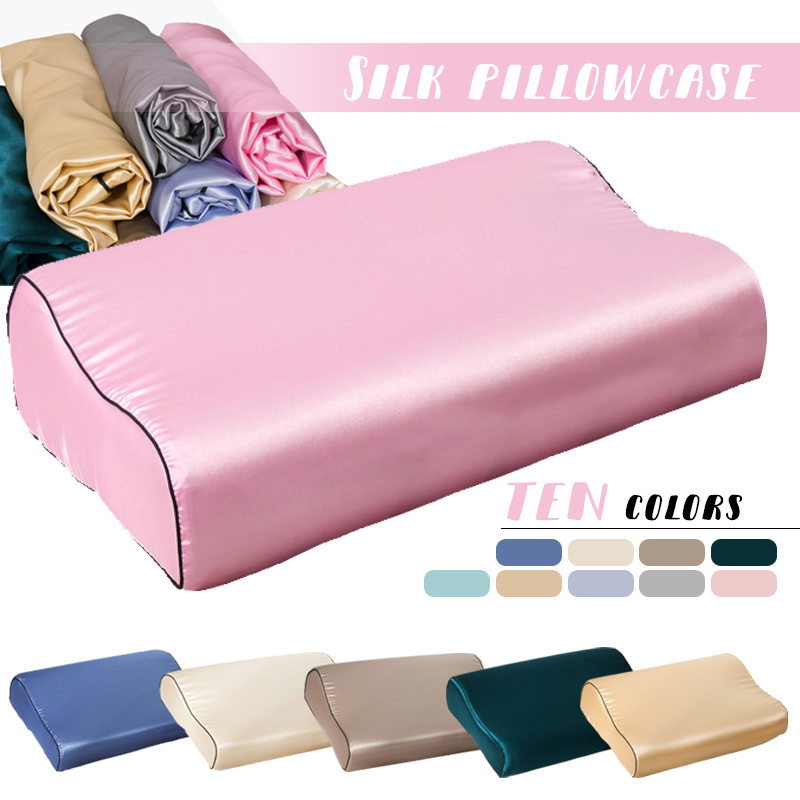 Imitation Silk Satin Latex Pil - огляд і ціна Satin Silk Pillowcase Hair Skin
