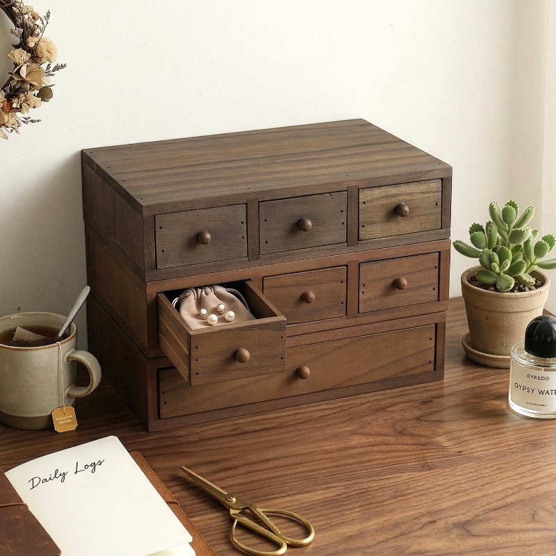 Wooden Desktop Storage Box Mon - огляд і ціна Storage & Organization