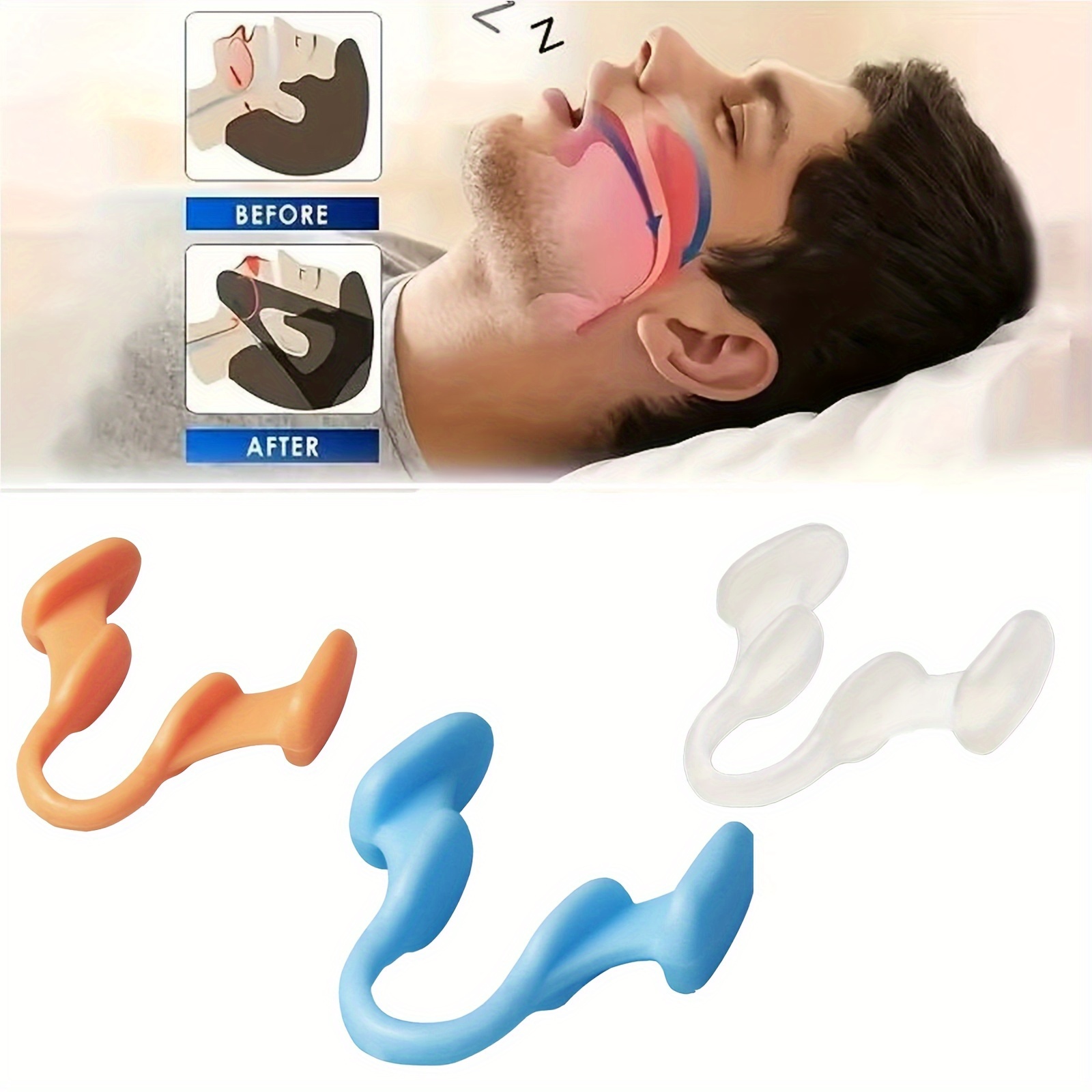 2-10pcs Silicone Sleep Aid Nos - огляд і ціна Anti Snore Contour Pillow
