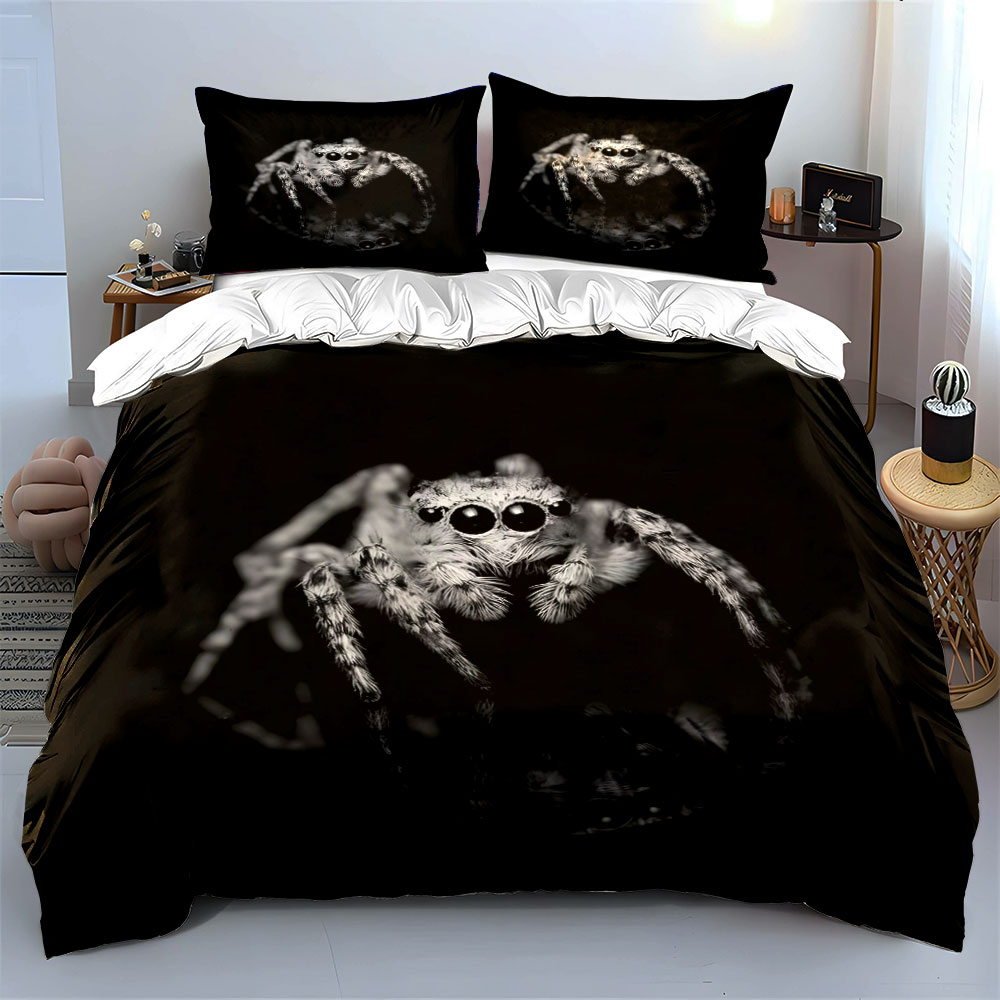Jumping Spider Black and White - огляд і ціна Duvet Cover Sets With Zipper